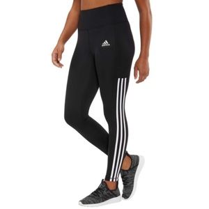 Adidas High Waisted 3 stripes 7/8 legging tights